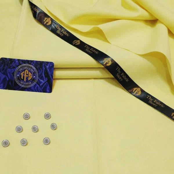 Faded Yellow – Royal Shalwar Kameez Soft Cotton