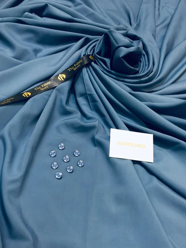 Fabrish Men Exclusive Wash & Wear - Greyish Blue -FWW04